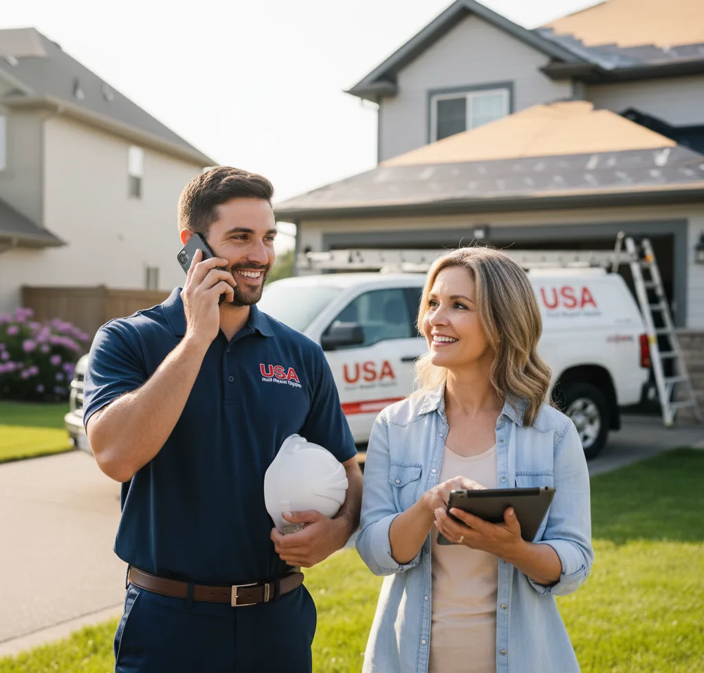 USA Roof Repair Experts customer support in Tallmadge